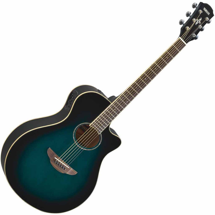 Yamaha APX600 Thinline Acoustic Guitar in Oriental Blue Burst