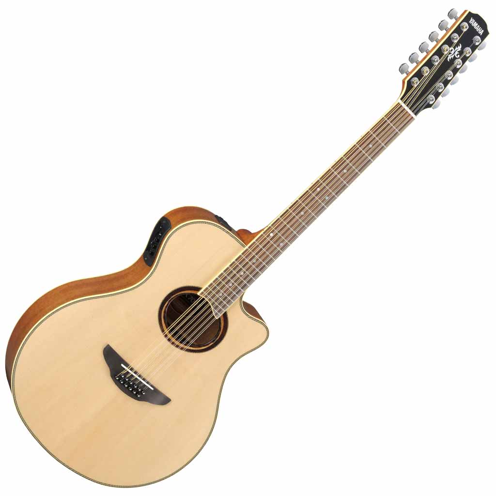 Yamaha APX700II-12 Thinline 12-String Acoustic Electric Guitar in Natural