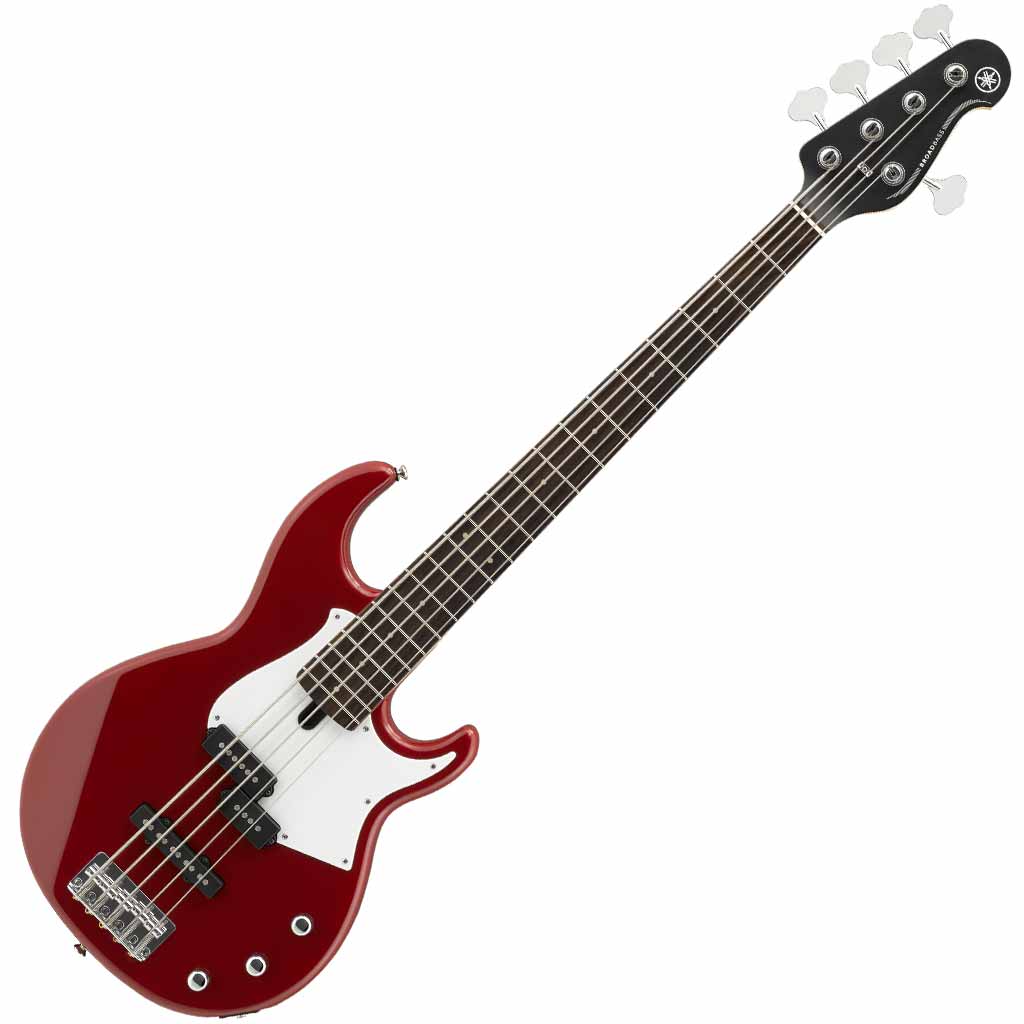 Yamaha BB235 5-String Bass Guitar in Raspberry Red