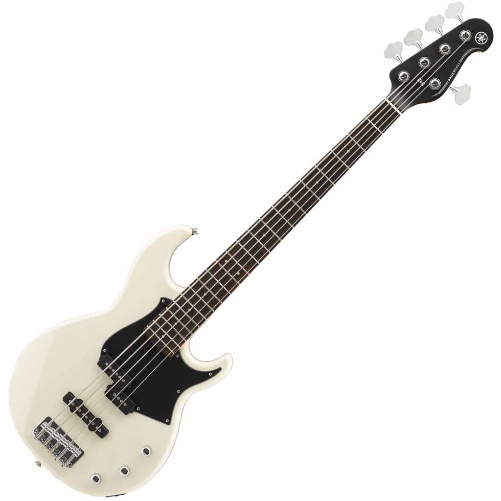 Yamaha BB235 5-String Bass Guitar in Vintage White