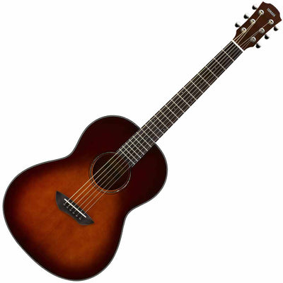 Yamaha CSF1M Spruce and Mahogany Parlor Acoustic Guitar in Tobacco Brown Sunburst