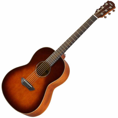 Yamaha CSF3M Spruce and Mahogany Parlor Acoustic Guitar in Tobacco Brown Sunburst