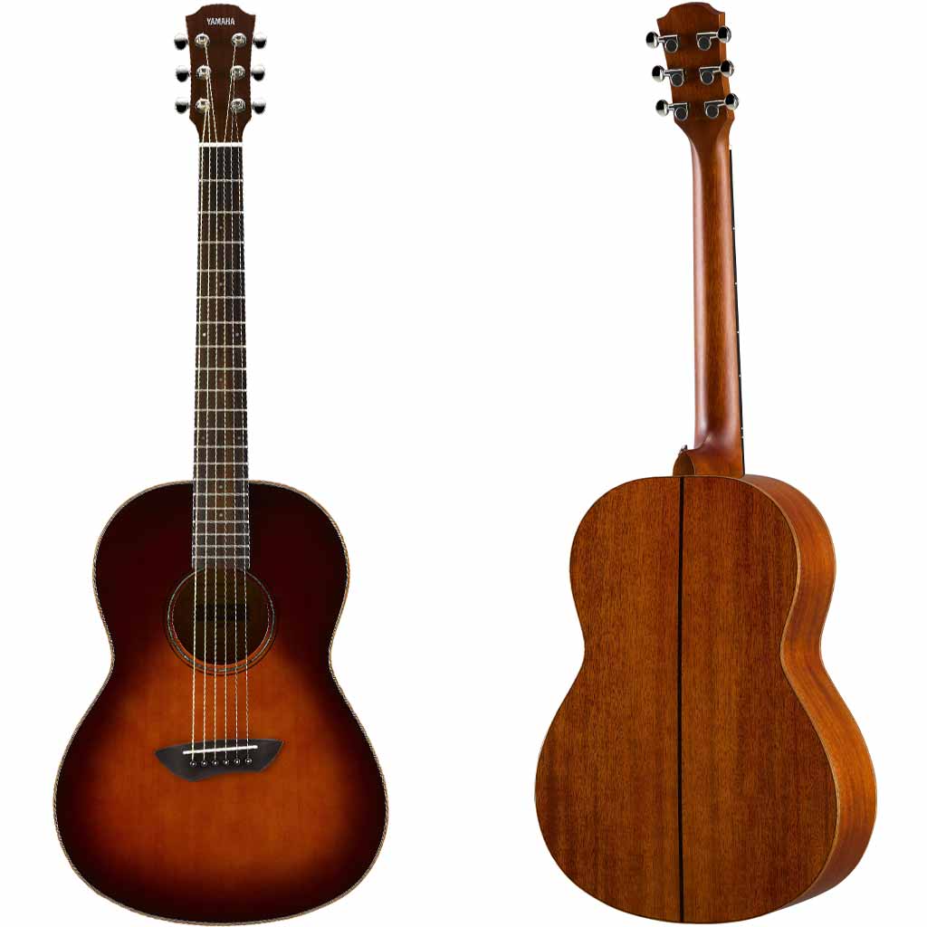Yamaha CSF3M Spruce and Mahogany Parlor Acoustic Guitar in Tobacco Brown Sunburst