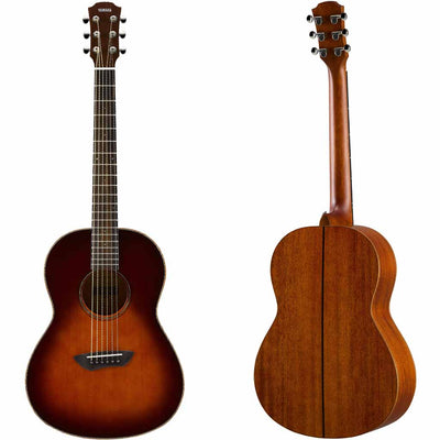 Yamaha CSF3M Spruce and Mahogany Parlor Acoustic Guitar in Tobacco Brown Sunburst