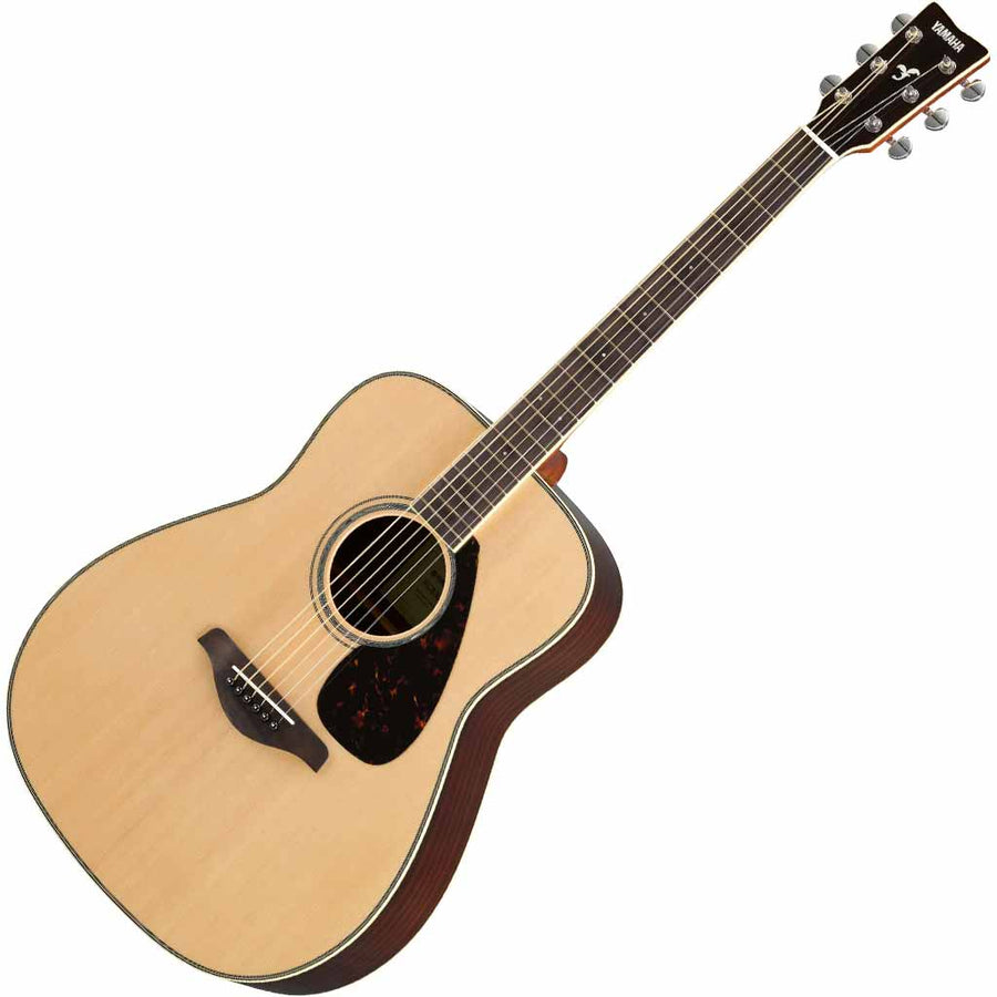 Yamaha FG830 Dreadnought Spruce and Rosewood Acoustic Guitar in Natural