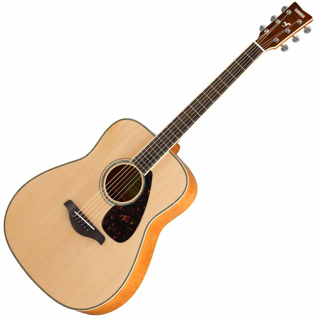 Yamaha FG840 Spruce and Flamed Maple Dreadnought Acoustic Guitar