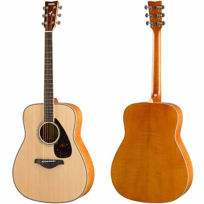 Yamaha FG840 Spruce and Flamed Maple Dreadnought Acoustic Guitar