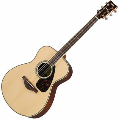 Yamaha FS830 Spruce and Rosewood Concert Acoustic Guitar in Natural