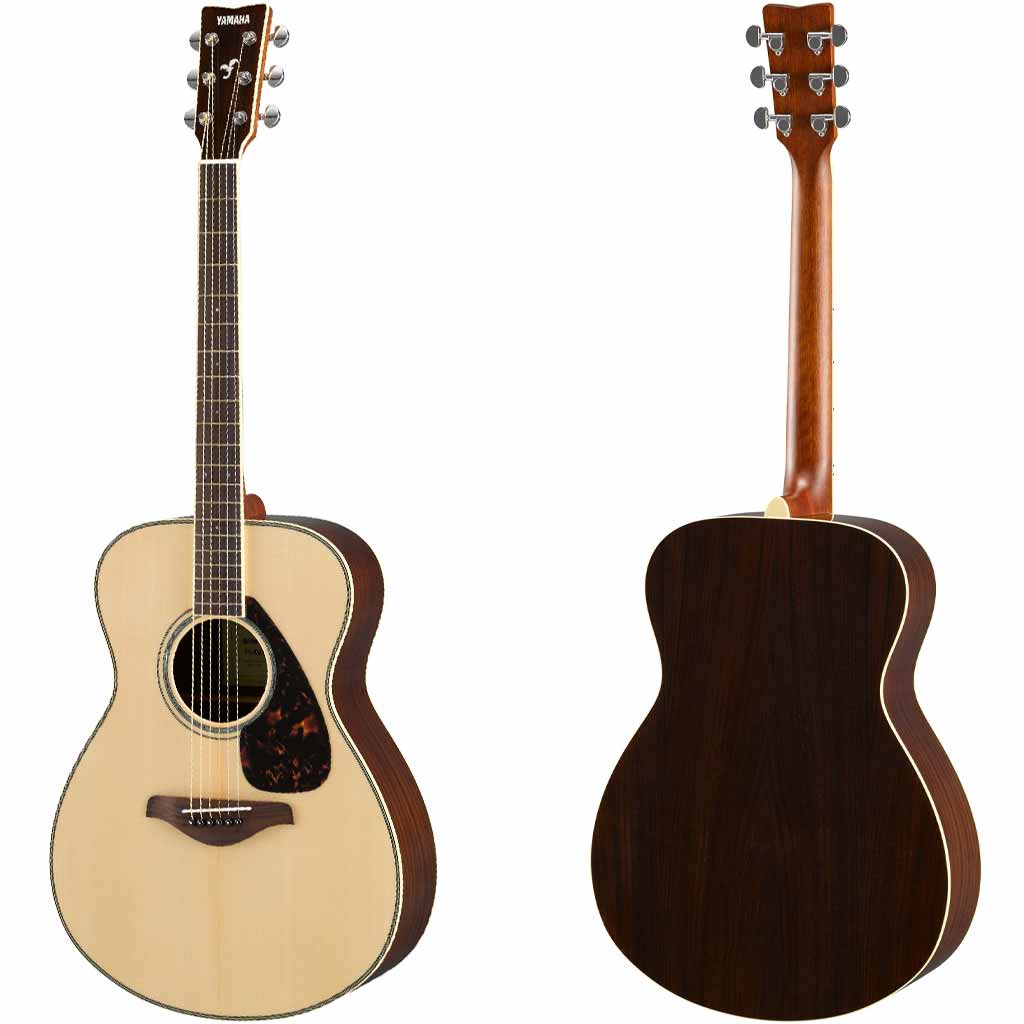 Yamaha FS830 Spruce and Rosewood Concert Acoustic Guitar in Natural