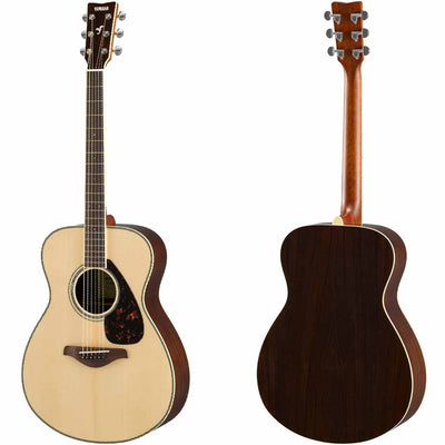 Yamaha FS830 Spruce and Rosewood Concert Acoustic Guitar in Natural