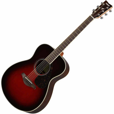 Yamaha FS830 Spruce and Rosewood Concert Acoustic Guitar in Tobacco Brown Sunburst