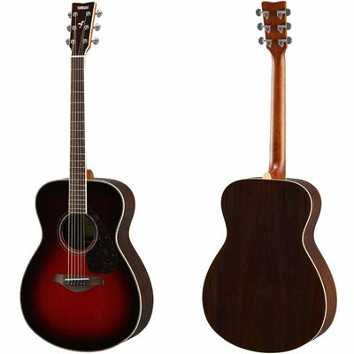 Yamaha FS830 Spruce and Rosewood Concert Acoustic Guitar in Tobacco Brown Sunburst