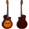 Yamaha NTX3 Thinline Nylon Acoustic Electric Guitar in Brown Sunburst
