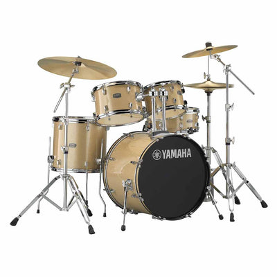 Yamaha Rydeen 5-Piece Acoustic Drum Set with 20" Bass Drum in Champagne Glitter