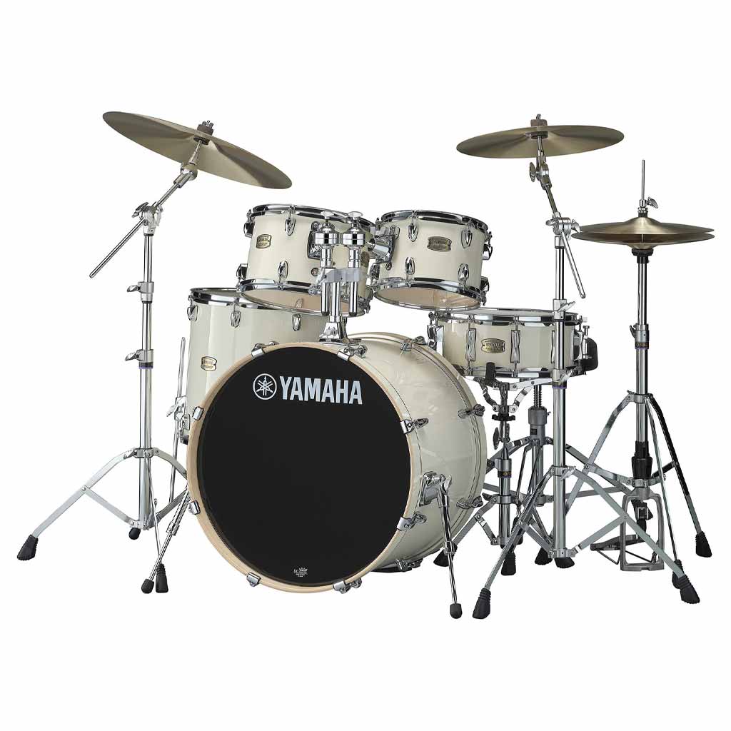 Yamaha Stage Custom Birch 5 Piece Drum Kit in Classic White