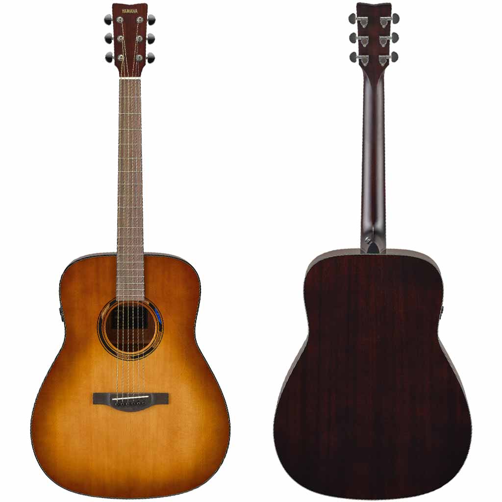 Yamaha TAG1E Dreadnought TransAcoustic Guitar in Sand Burst