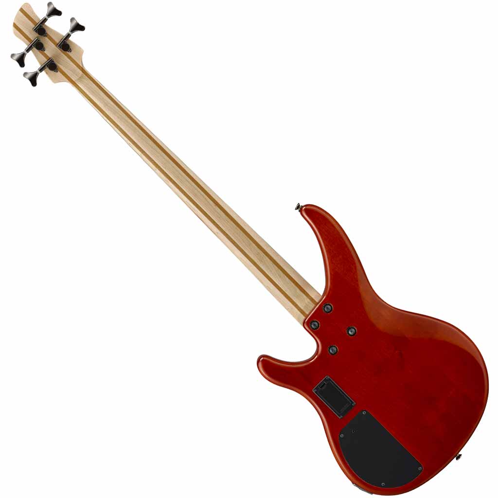 Yamaha TRBX604FM 4 String Bass Guitar with Flame Maple Top in Caramel Brown