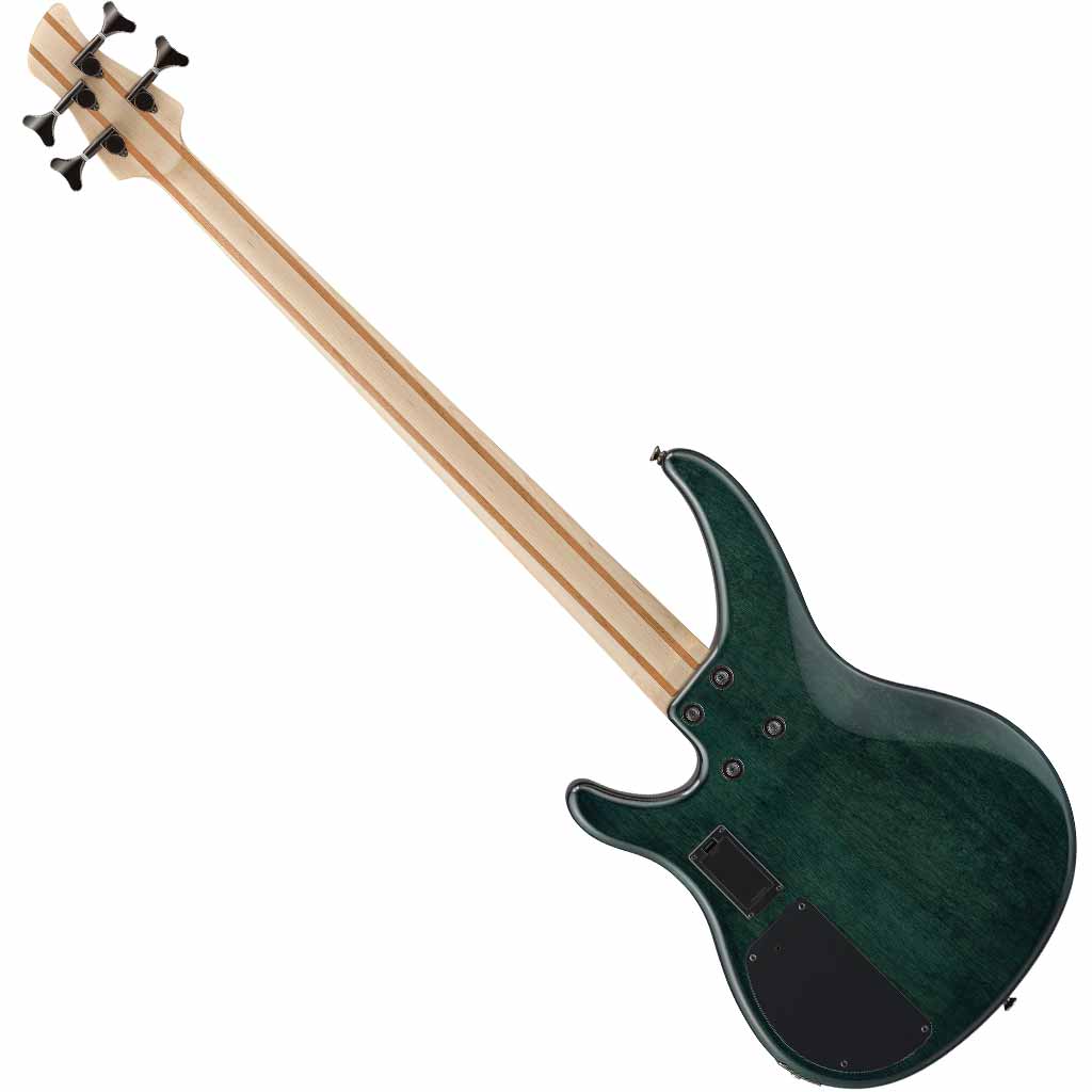 Yamaha TRBX604FM 4 String Bass Guitar with Flame Maple Top in Indigo Blue