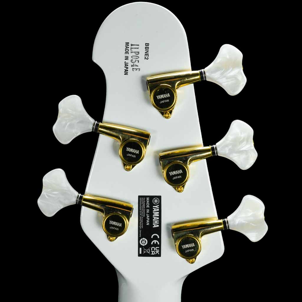 Yamaha BBNE2 Nathan East Signature Model 5-String Bass Guitar in White