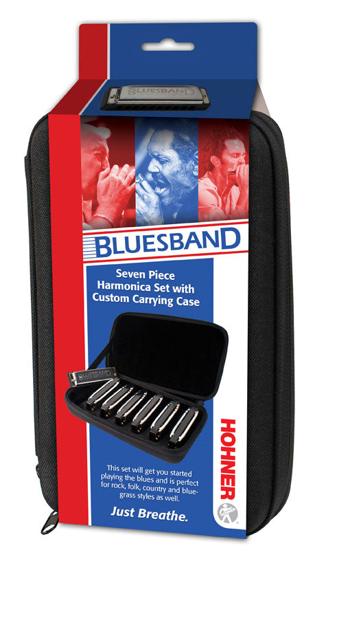 Hohner Blues Band 7 Pack Harmonicas (A, Bb, C, D, E, F, G)