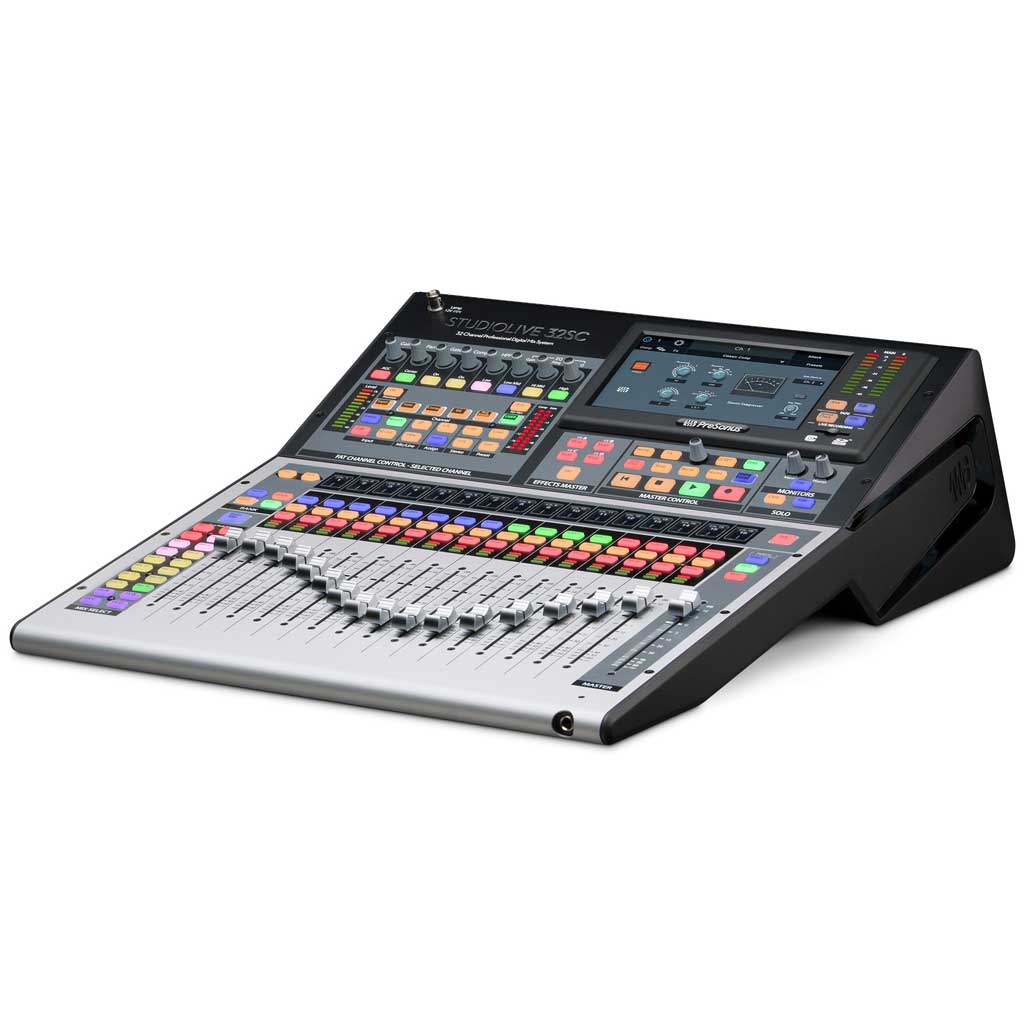 PreSonus StudioLive 32SC 32-Channel Digital Mixer and USB Audio Interface PreSonus Mixer The StudioLive 32SC is a compact, rack-mountable 32-channel digital mixer that can be quickly and easily for 24-,