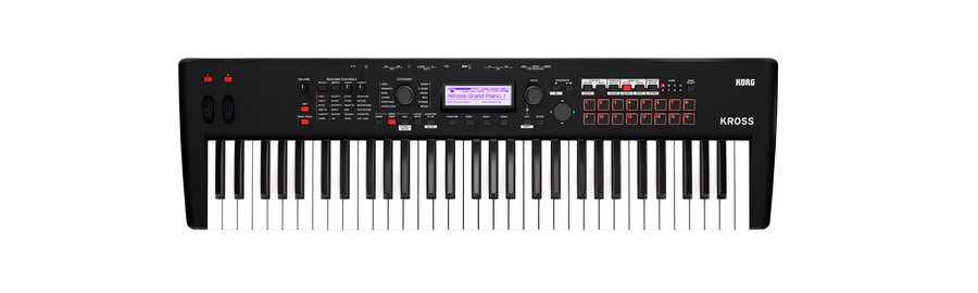 Korg Kross 2-61 MB 61 Key Synthesizer Workstation-Super Matte Black