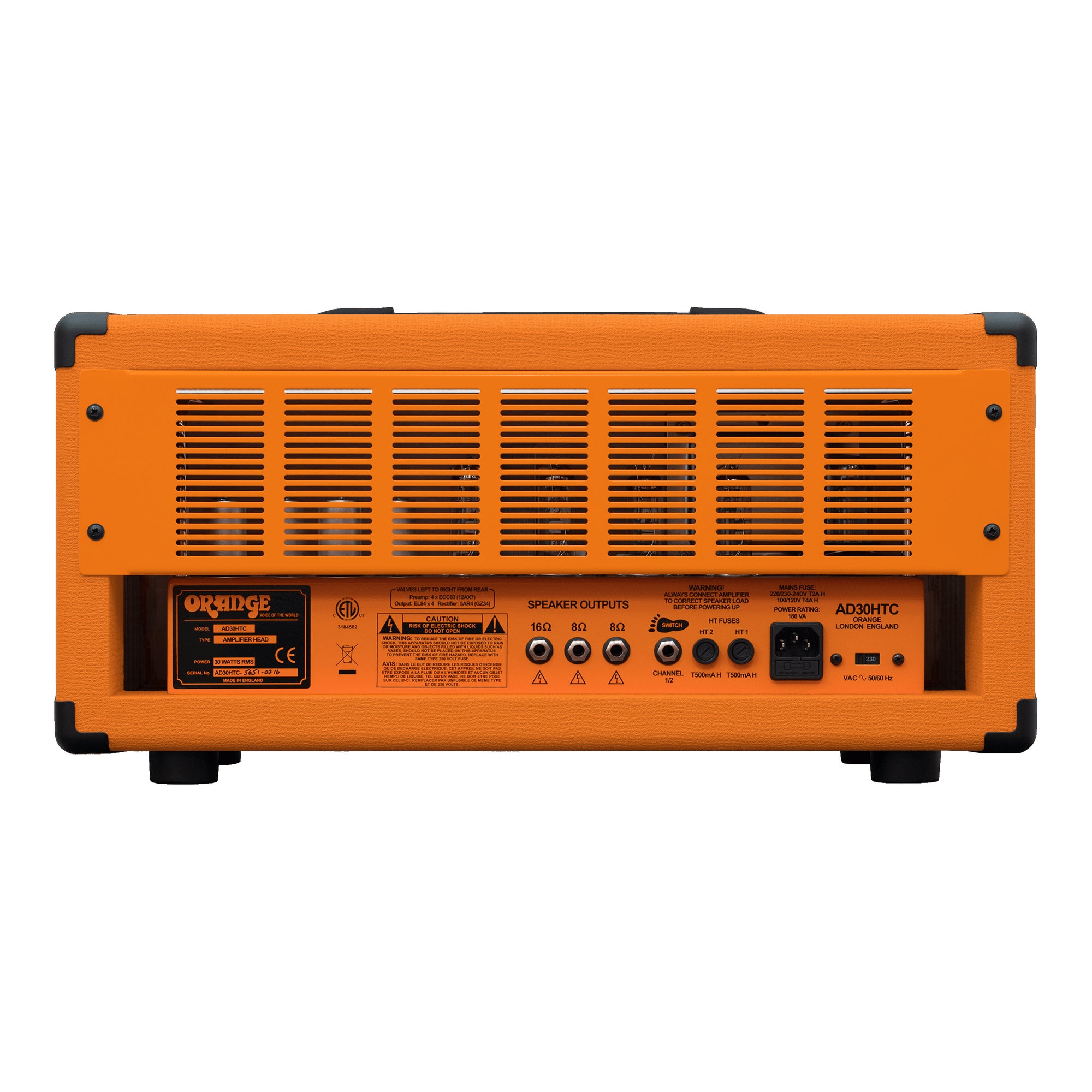 Orange AD30HTC Twin Channel 30 Watt Guitar Amp Head Orange