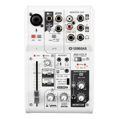 Yamaha AG03 3-Channel Mixer/USB Interface for iOS/Mac/PC
