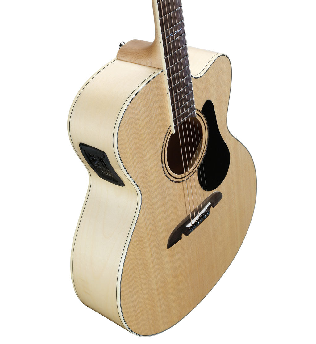 Alvarez AJ80CE Artist 80 Series Jumbo Acoustic Electric Guitar in Natural Gloss
