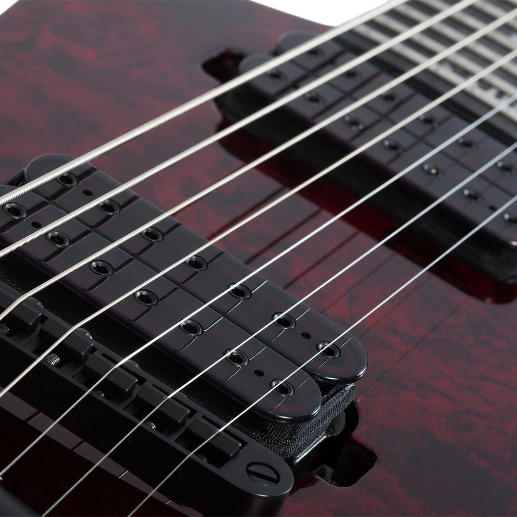 Schecter E-7 Apocalypse 7-String Electric Guitar in Red Reign