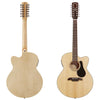 Alvarez AJ80-12CE Artist 12-String Jumbo Acoustic Electric Guitar w/Cutaway EQ and Tuner Natural
