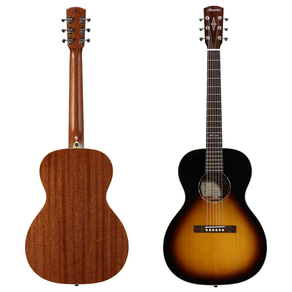 Alvarez DELTA00E Artist Blues Series Acoustic Electric Guitar - High-Gloss Vintage Burst