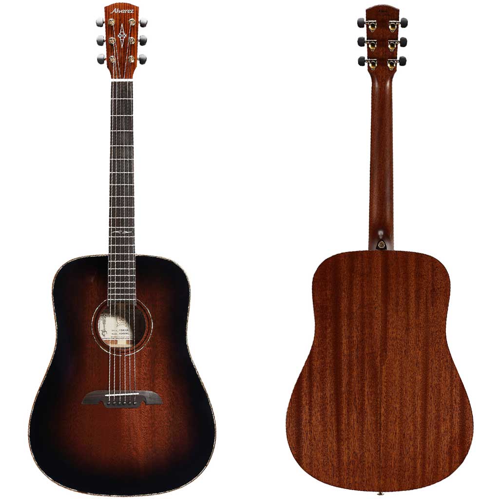 Alvarez Masterworks MDA66 All Solid Mahogany Acoustic Guitar - Shadowburst Gloss