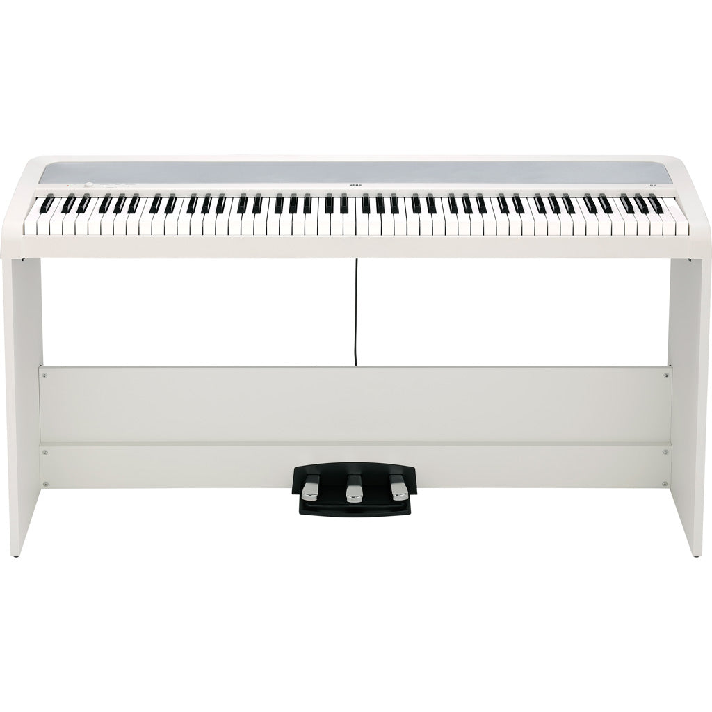 Korg B2SP 88-Key Portable Digital Piano w/Stand and Pedal in White