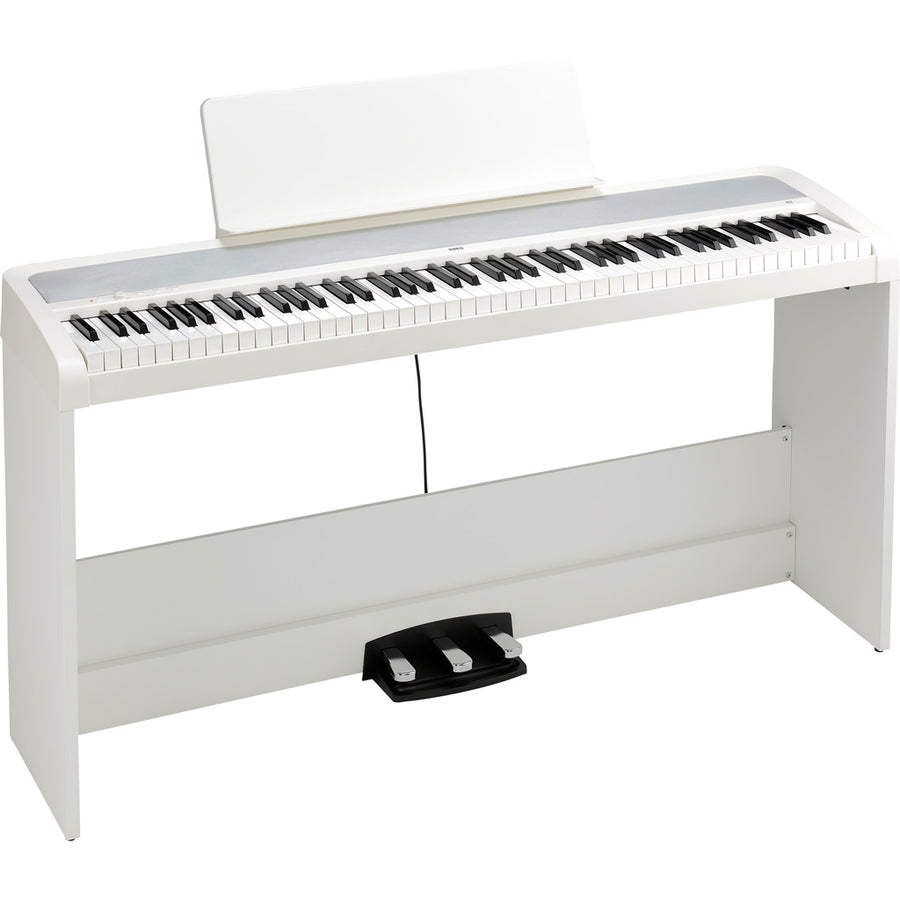 Korg B2SP 88-Key Portable Digital Piano w/Stand and Pedal in White