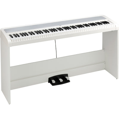 Korg B2SP 88-Key Portable Digital Piano w/Stand and Pedal in White