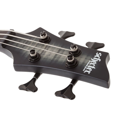 Schecter C-4 GT 4-String Bass Guitar in Satin Charcoal Burst