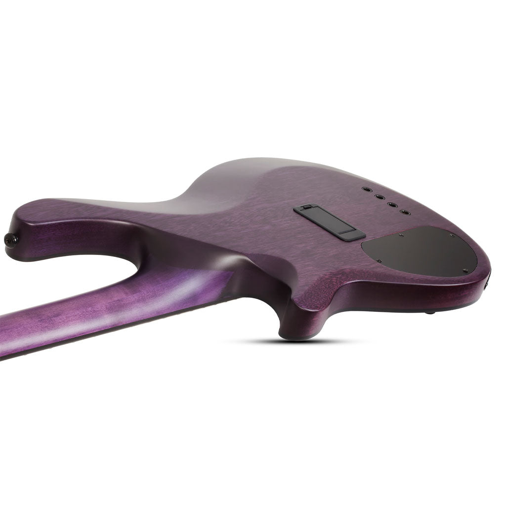 Schecter C-4 GT 4-String Bass Guitar in Satin Trans Purple