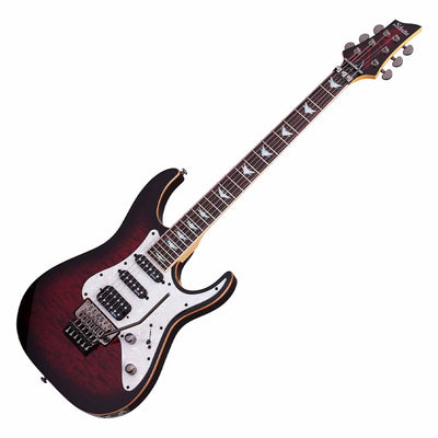 Schecter Banshee 6 FR Extreme Electric Guitar with Floyd Rose in Black Cherry Burst