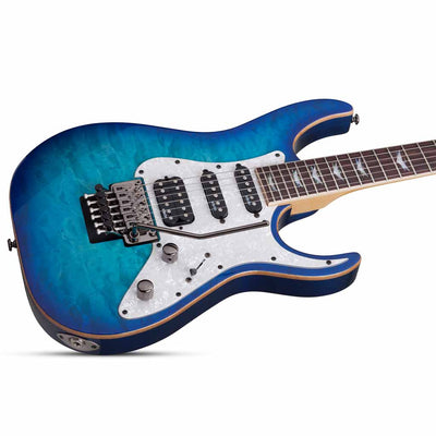 Schecter Banshee 6 FR Extreme Electric Guitar with Floyd Rose in Ocean Blue Burst