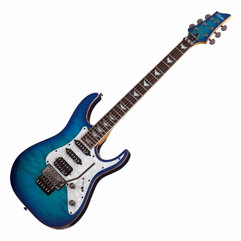 Schecter Banshee 6 FR Extreme Electric Guitar with Floyd Rose in Ocean Blue Burst