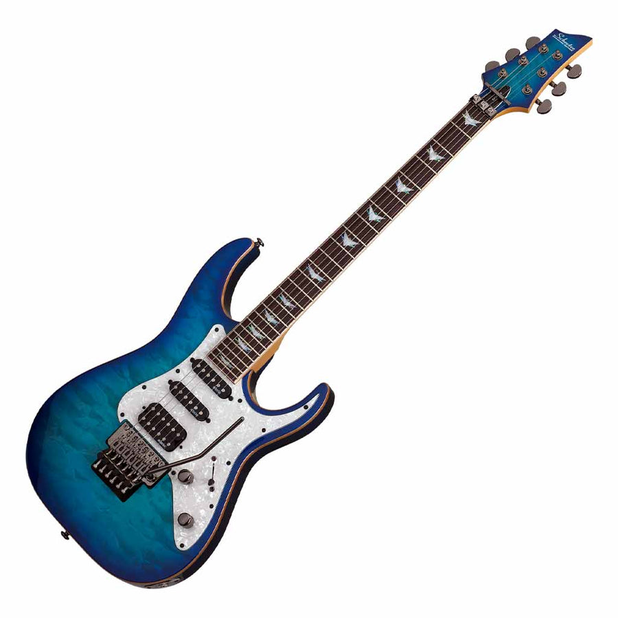 Schecter Banshee 6 FR Extreme Electric Guitar with Floyd Rose in Ocean Blue Burst