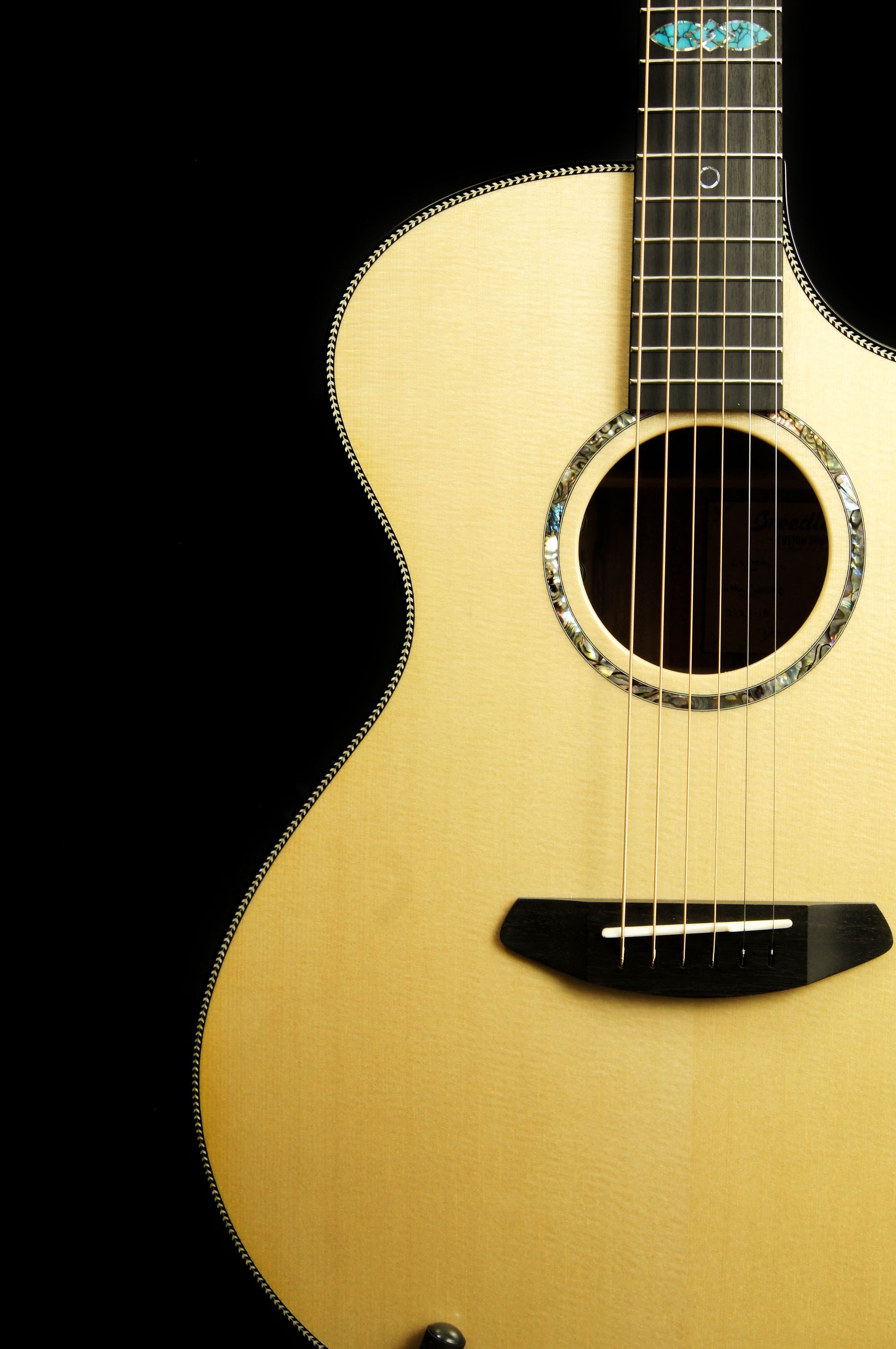 Breedlove Custom Built Sitka Spruce/Myrtlewood Concerto CE Acoustic Electric Guitar