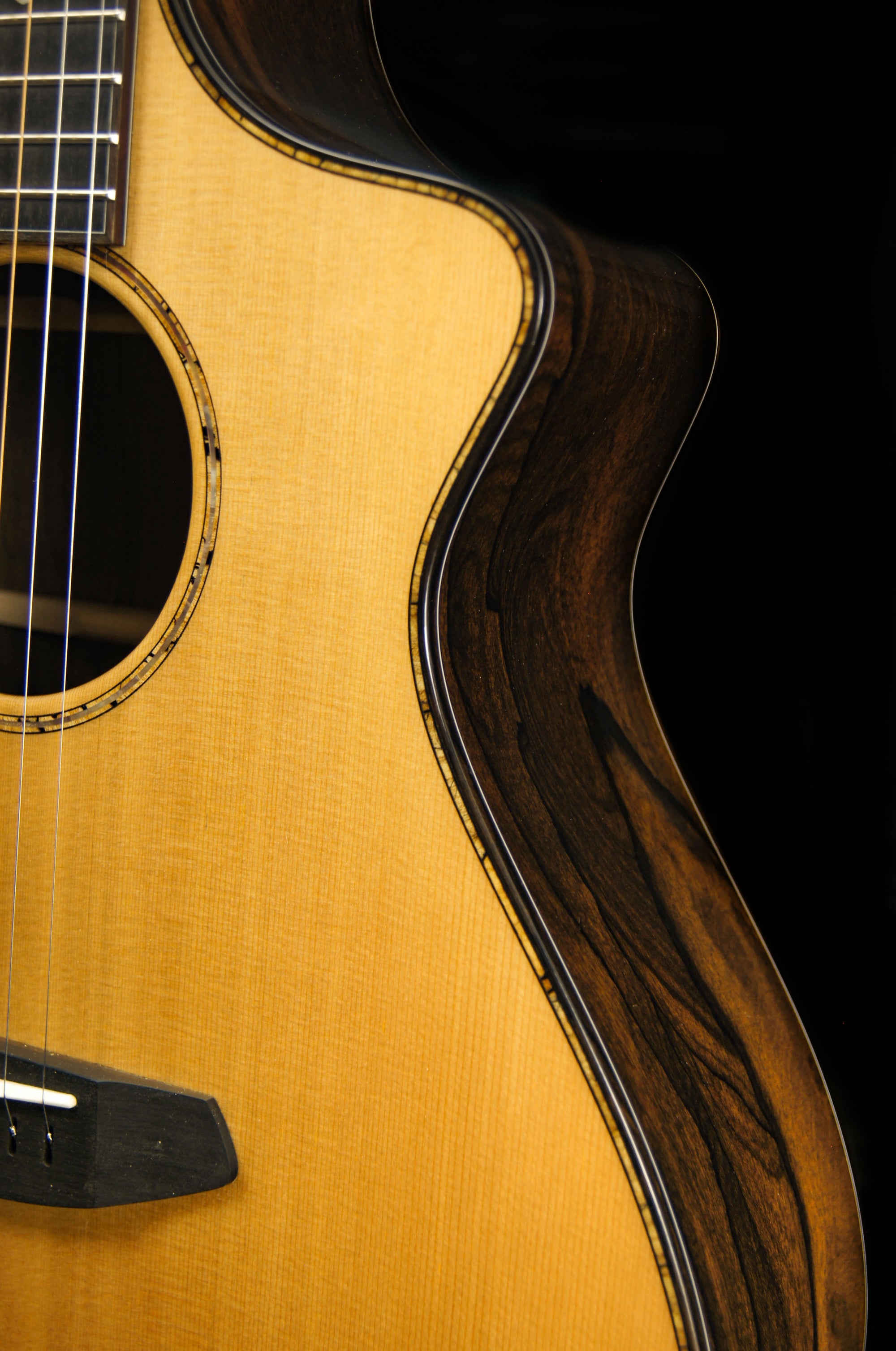 Breedlove Custom Built Concert CE Sunken Cedar/Ziricote Acoustic Electric Guitar