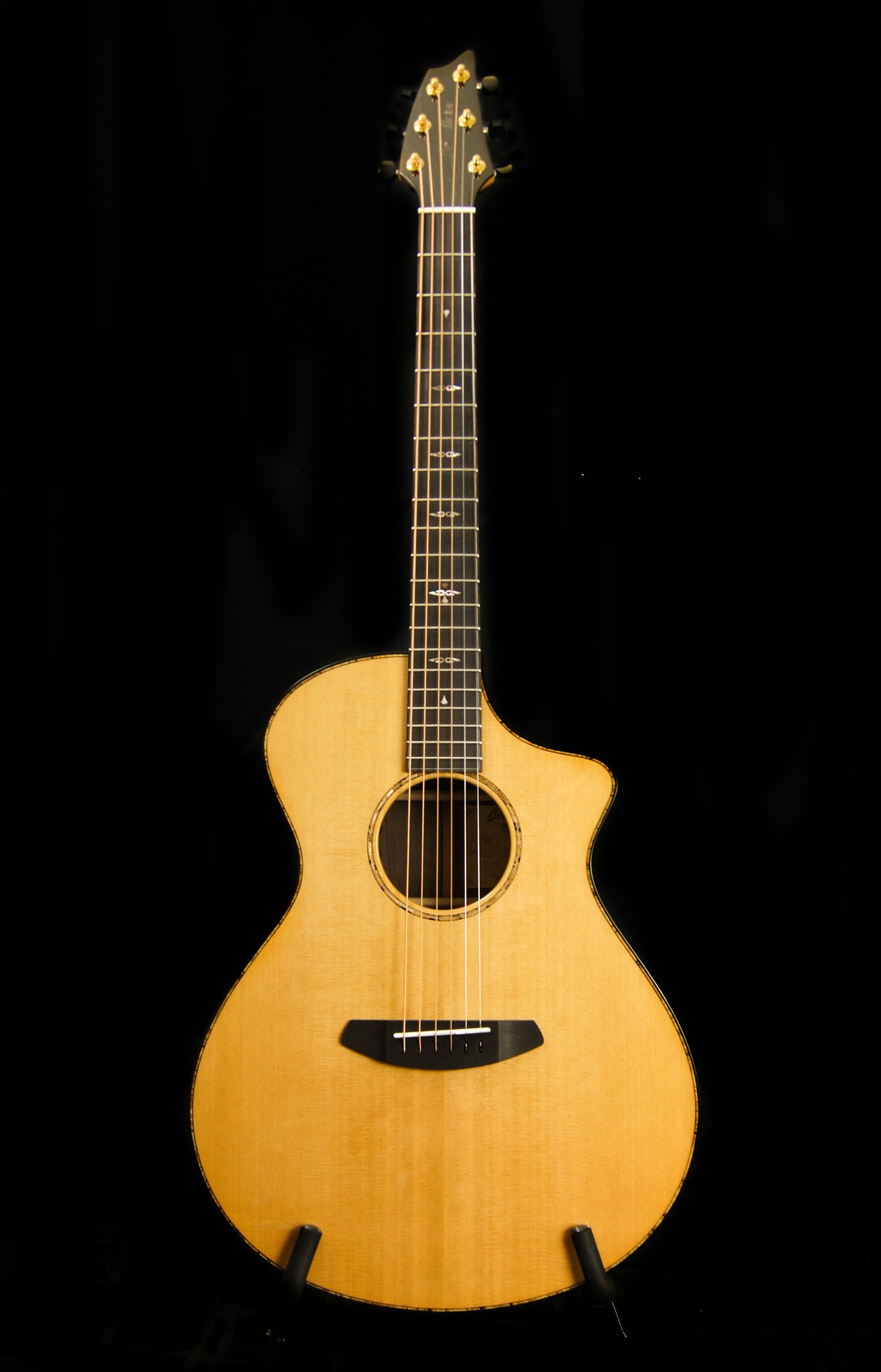 Breedlove Custom Built Concert CE Sunken Cedar/Ziricote Acoustic Electric Guitar