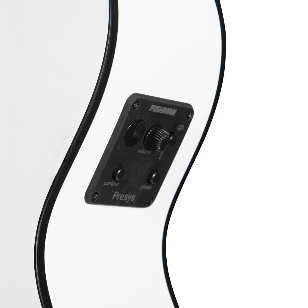 Breedlove Discovery Concert Satin White Limited Edition Acoustic Electric Guitar