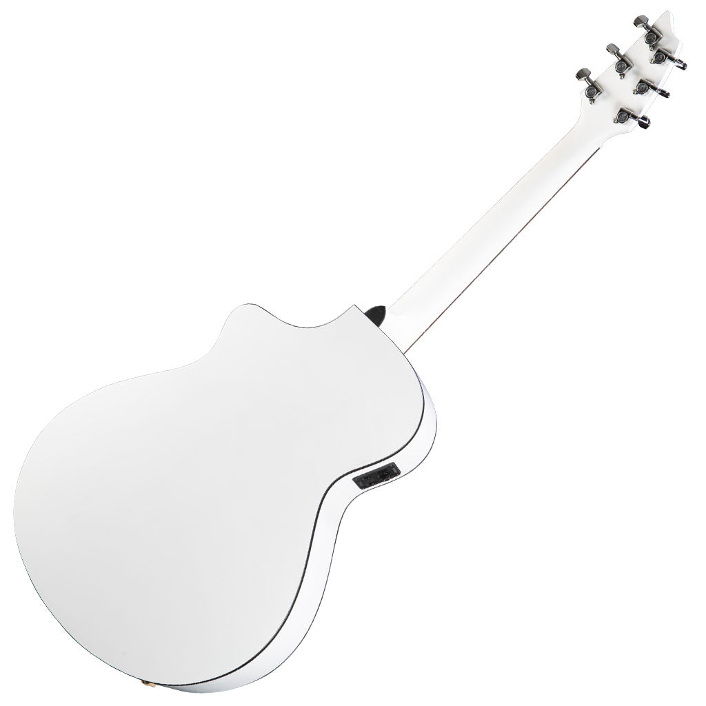 Breedlove Discovery Concert Satin White Limited Edition Acoustic Electric Guitar