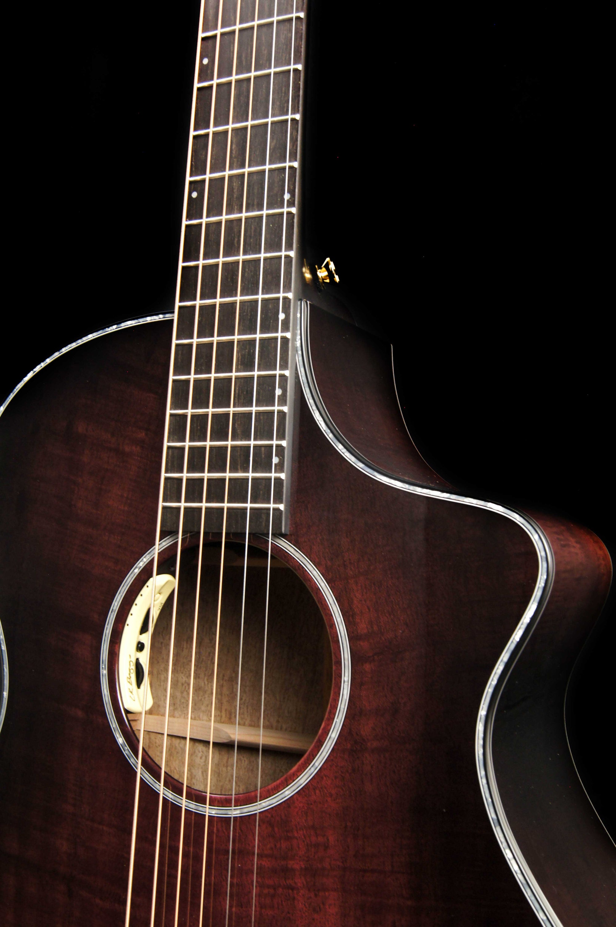 Breedlove Oregon Concert CE Black Cherry All Myrtlewood Limited Edition Acoustic Electric Guitar