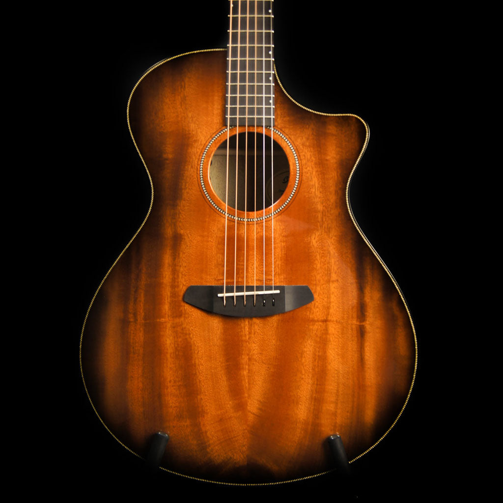 Breedlove Oregon Concerto CE Bourbon All Myrtlewood Acoustic Electric Guitar - Includes Case