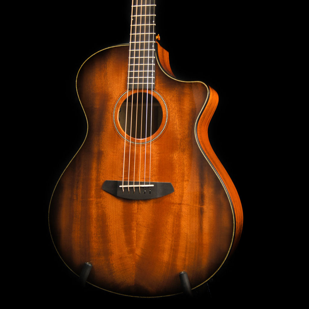 Breedlove Oregon Concerto CE Bourbon All Myrtlewood Acoustic Electric Guitar - Includes Case